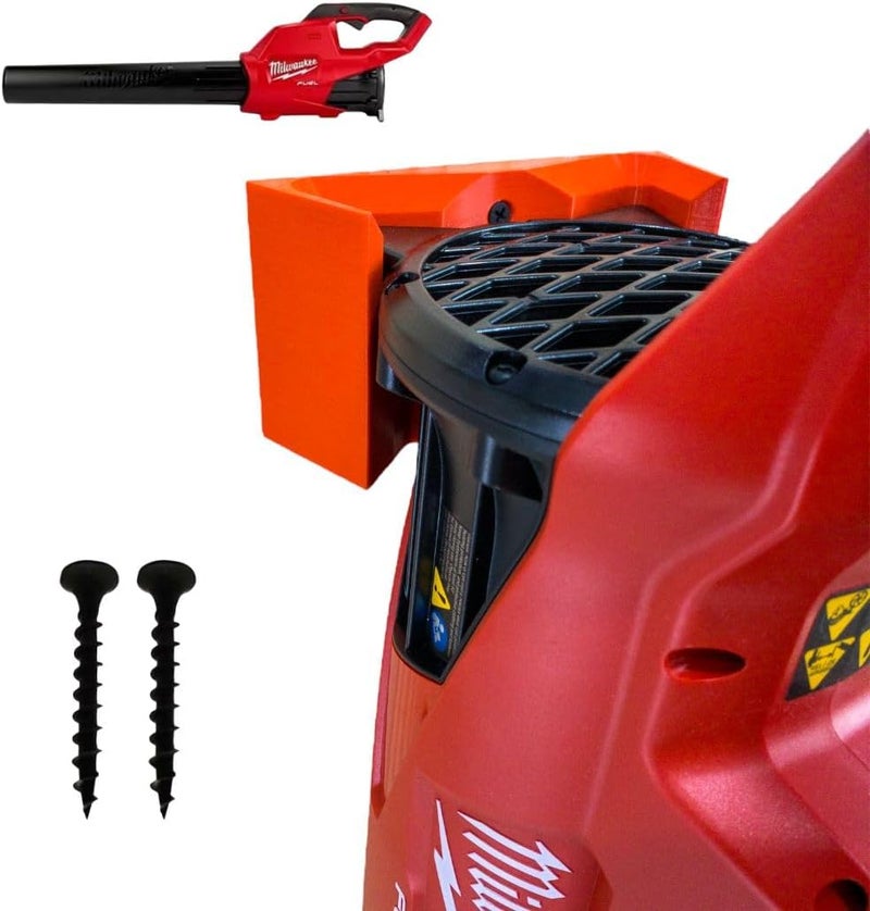 SCN3D Milwaukee M18 Fuel Leaf Blower Wall Mount - Compatible with 2724-20 & 2724-21 - Leaf Blower Wall Mount Holder Bracket for Garage Storage - Easy Installation with Free Screws Included (Red) - Image 1